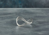 Half-Moon Silver Bangle